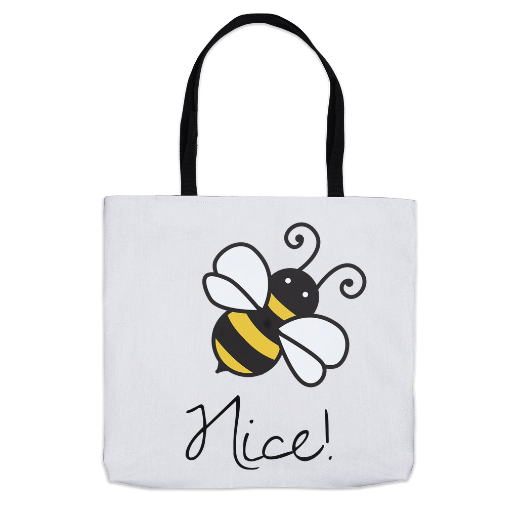 Bee Nice Tote Bag Shopping Totes bee tote bag gift for bee lover gifts original art tote bag totes zero waste bag