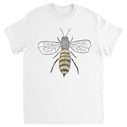 Furry Pet Bee Unisex Adult T-Shirt White Shirts & Tops apparel