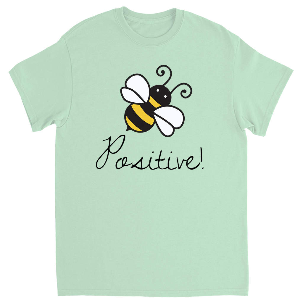 Bee Positive Unisex Adult T-Shirt Mint Shirts & Tops apparel