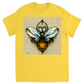 Blue Art Nouveau Bee T-Shirt Daisy Shirts & Tops apparel Blue Art Nouveau Bee