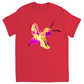 Abstract Pink and Yellow Bee Unisex Adult T-Shirt Red Shirts & Tops apparel