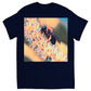 Muted Bee Unisex Adult T-Shirt Navy Blue Shirts & Tops
