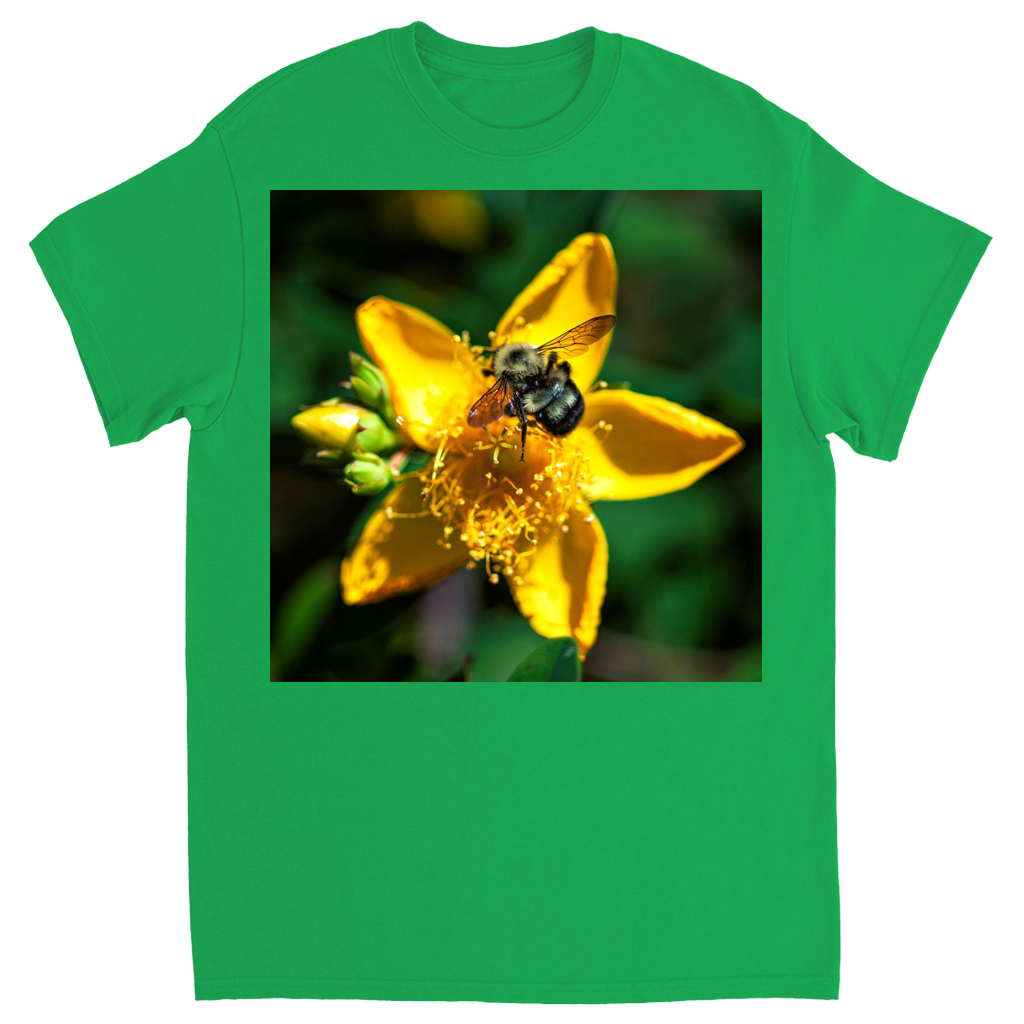 Sun Kissed Bee Unisex Adult T-Shirt Irish Green Shirts & Tops apparel