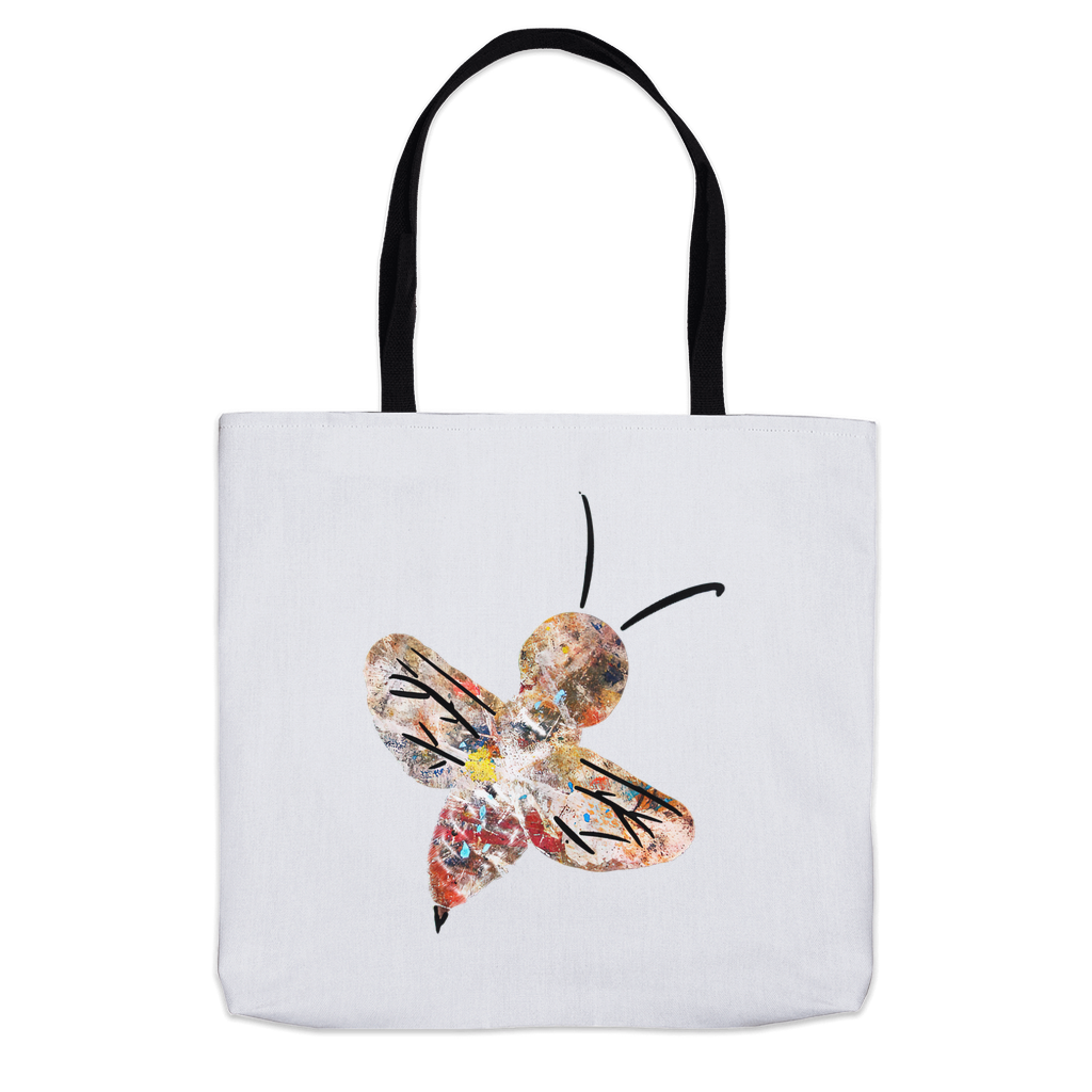 Abstract Crayon Bee Tote Bag 16x16 inch Shopping Totes bee tote bag gift for bee lover gifts original art tote bag totes zero waste bag