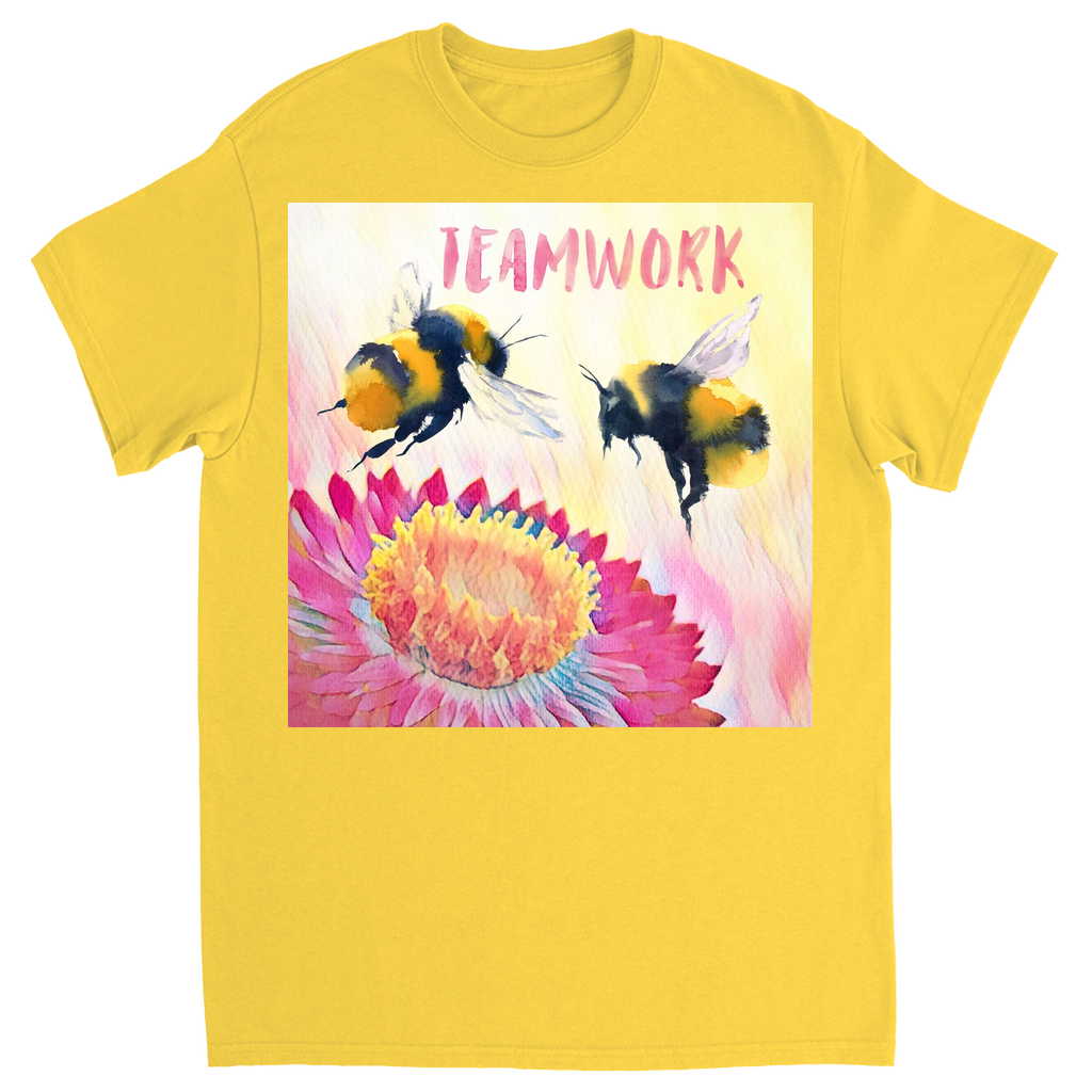 Cheerful Teamwork Unisex Adult T-Shirt Daisy Shirts & Tops apparel