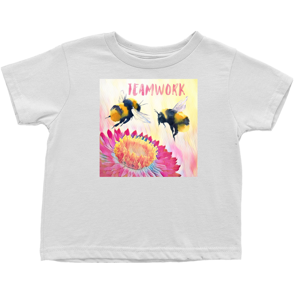 Cheerful Teamwork Toddler T-Shirt White Baby & Toddler Tops apparel