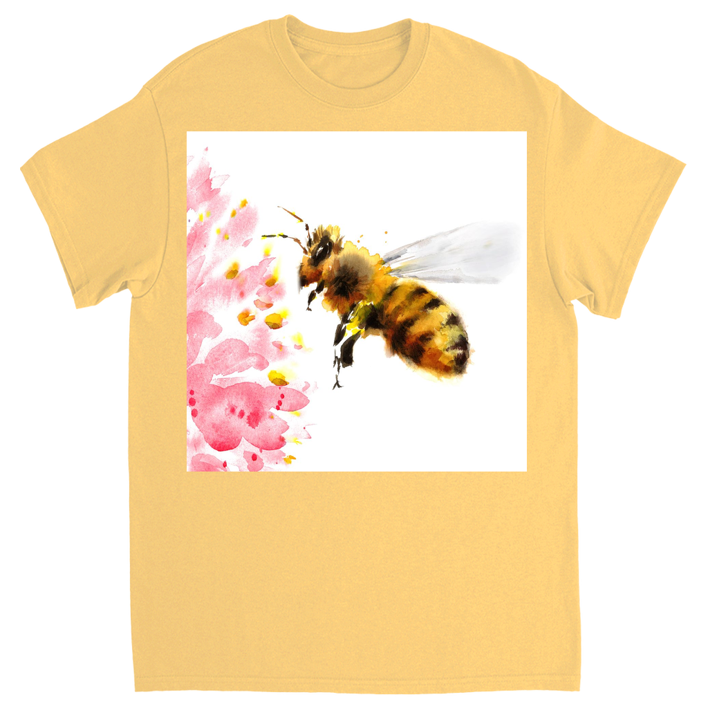 Rustic Bee Gathering Unisex Adult T-Shirt Yellow Haze Shirts & Tops apparel