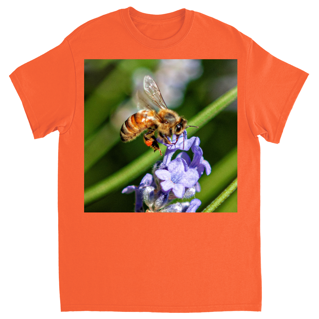 Delicate Job Bee Unisex Adult T-Shirt Orange Shirts & Tops apparel