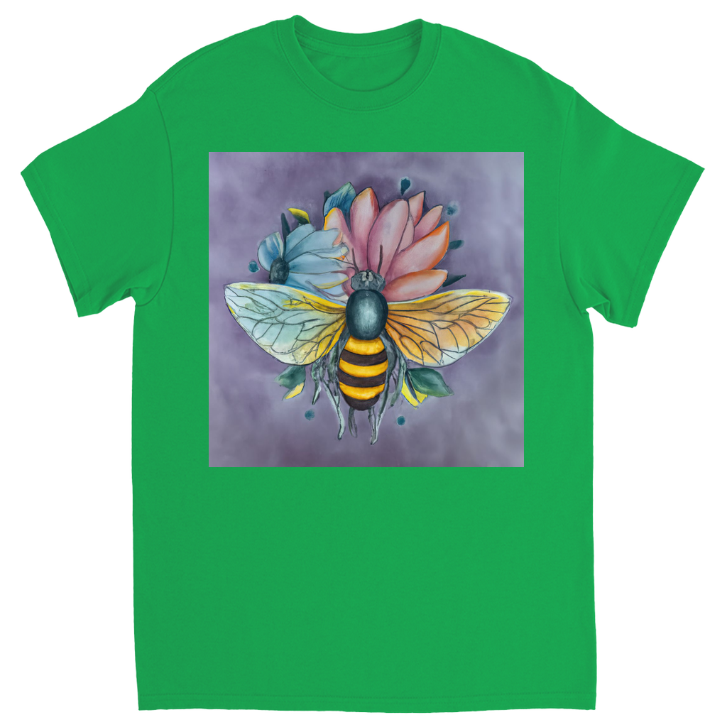 Pastel Dreams Bee Unisex Adult T-Shirt Irish Green Shirts & Tops apparel Pastel Dreams Bee