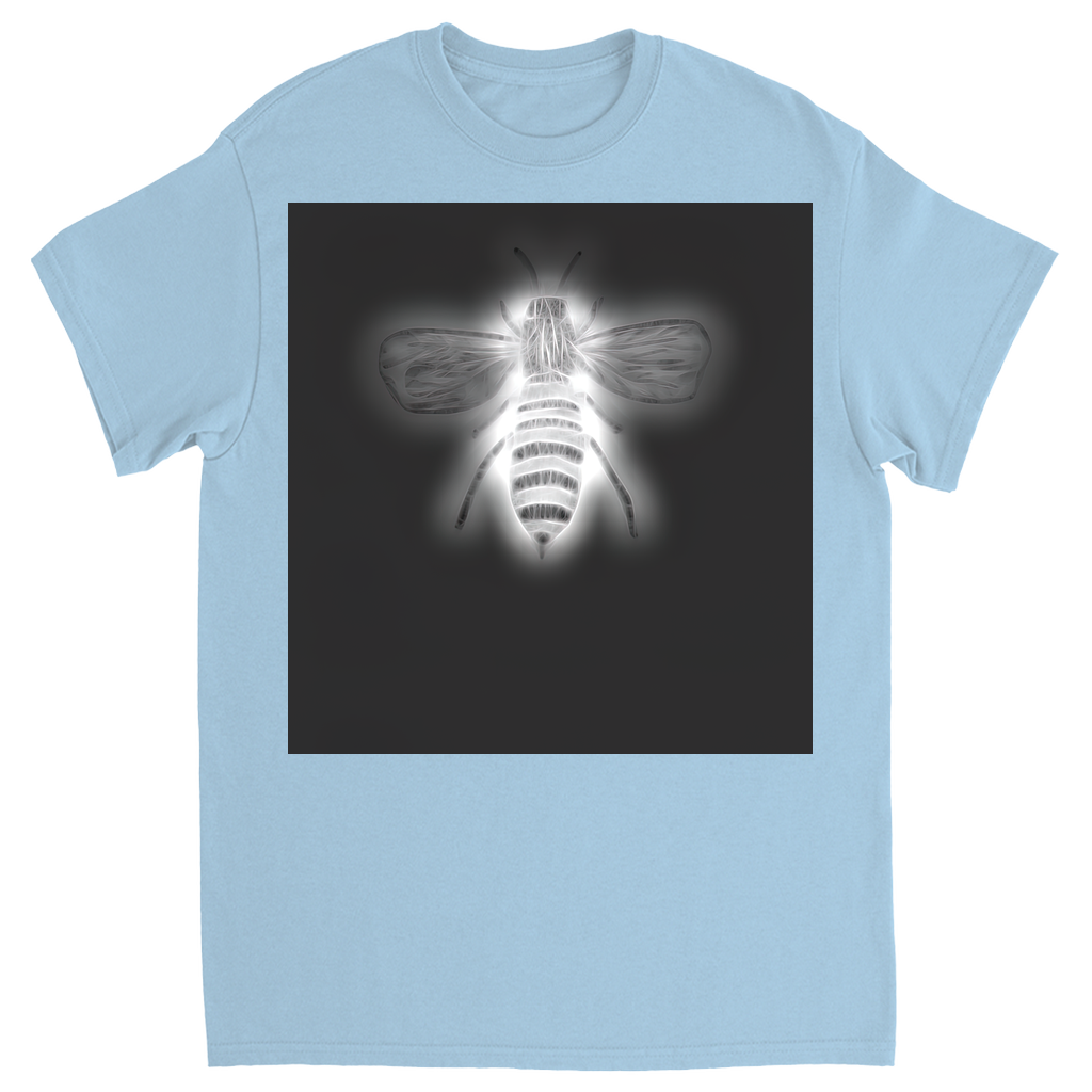 Negative Bee Unisex Adult T-Shirt Light Blue Shirts & Tops apparel