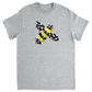Graphic Bee Unisex Adult T-Shirt Sport Grey Shirts & Tops