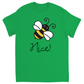 Bee Nice Unisex Adult T-Shirt Irish Green Shirts & Tops apparel