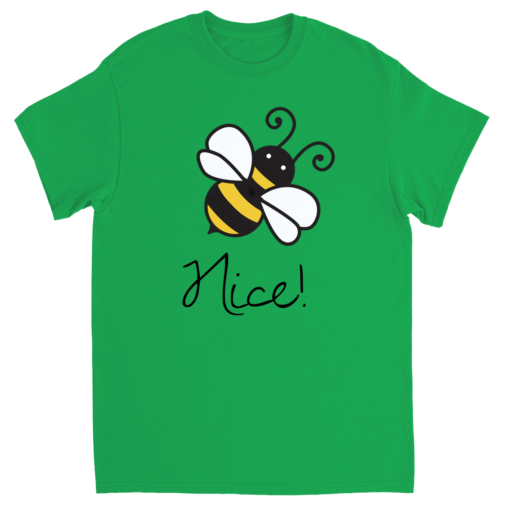 Bee Nice Unisex Adult T-Shirt Irish Green Shirts & Tops apparel