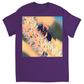 Muted Bee Unisex Adult T-Shirt Purple Shirts & Tops