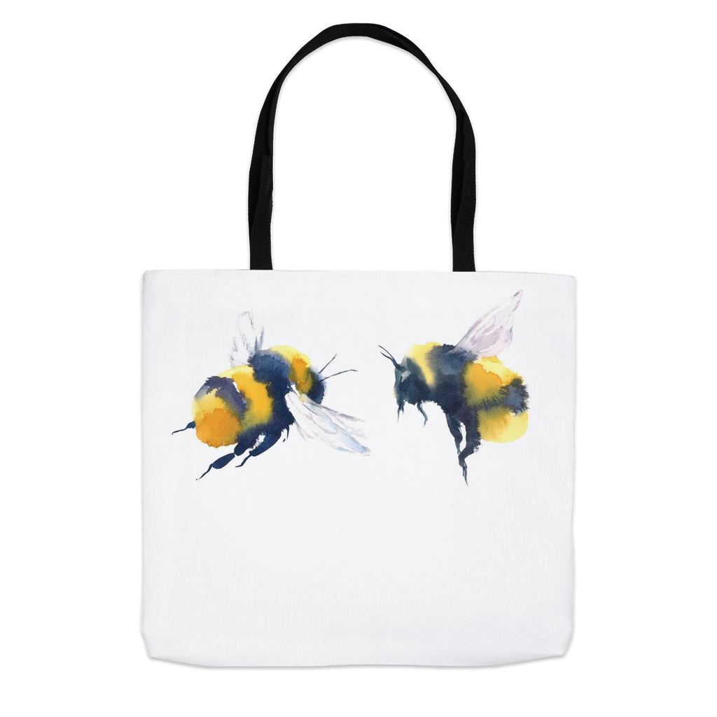 Friendly Flying Bees Tote Bag Shopping Totes bee tote bag gift for bee lover gifts original art tote bag totes zero waste bag