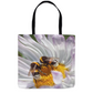 Bees Conspiring Tote Bag 18x18 inch Shopping Totes bee tote bag gift for bee lover gifts original art tote bag totes zero waste bag