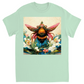 Fantasy Bee Hovering on Flower Unisex Adult T-Shirt Mint Shirts & Tops apparel Fantasy Bee Hovering on Flower
