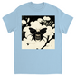 Vintage Japanese Woodcut Bee Unisex Adult T-Shirt Light Blue Shirts & Tops apparel Vintage Japanese Woodcut Bee
