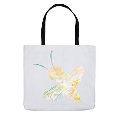Abstract Sherbet Bee Tote Bag 13x13 inch Shopping Totes bee tote bag gift for bee lover gifts original art tote bag totes zero waste bag