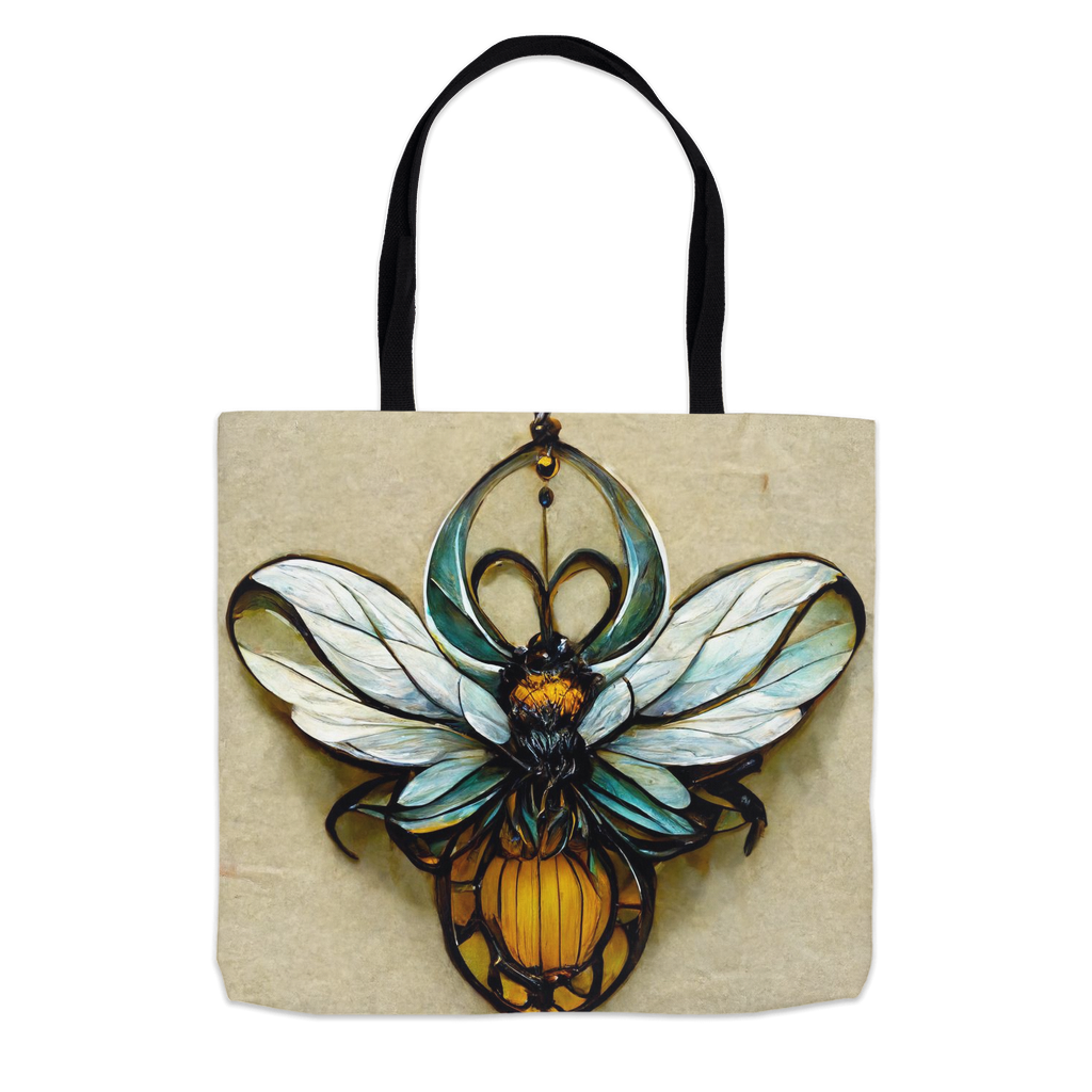 Blue Art Nouveau Bee Tote Bag Shopping Totes bee tote bag Blue Art Nouveau Bee gift for bee lover gifts original art tote bag totes zero waste bag
