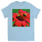 Red Sun Bee T-Shirt Light Blue Shirts & Tops apparel