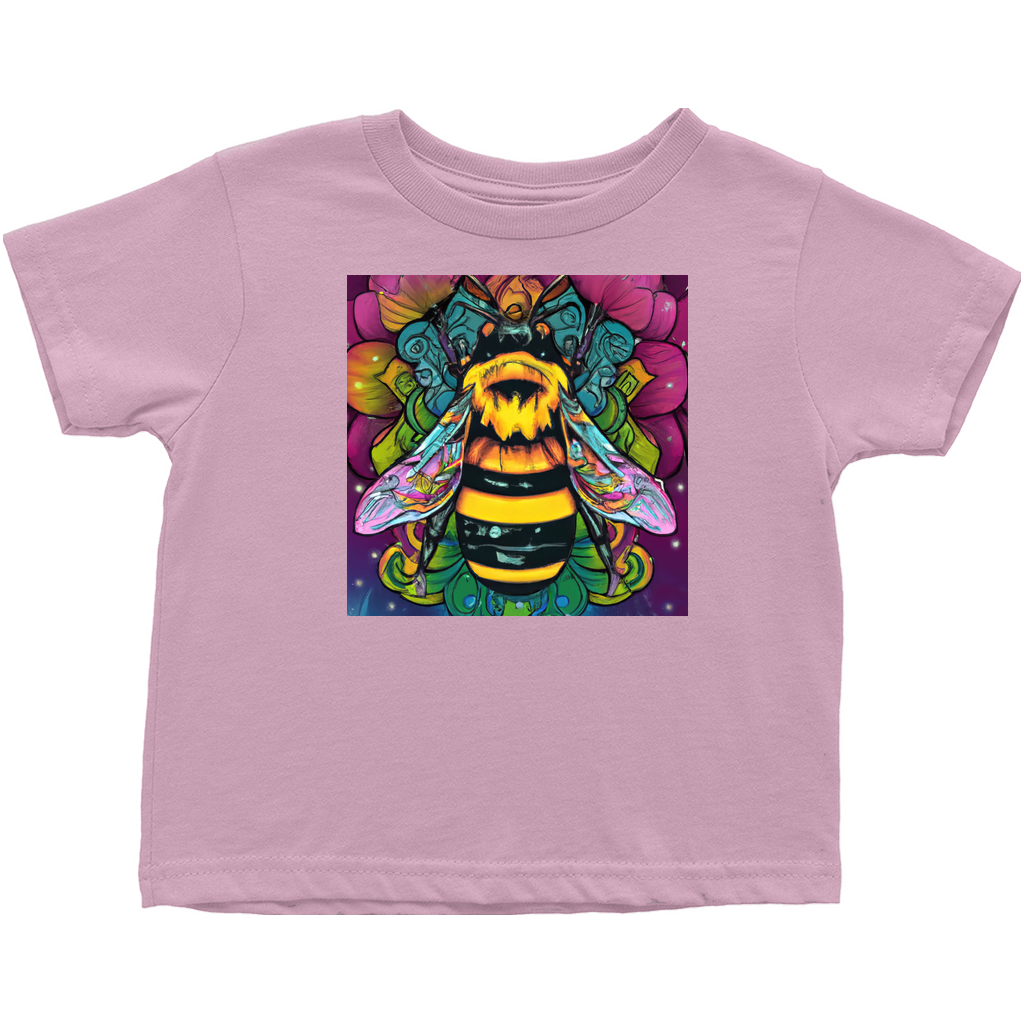 Psychic Bee Toddler T-Shirt Pink Baby & Toddler Tops apparel Psychic Bee