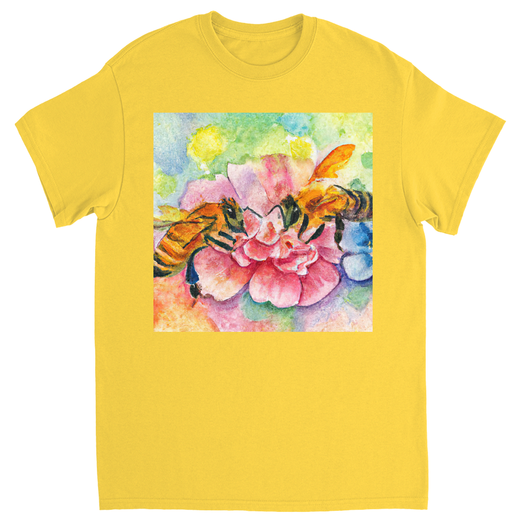 Bees Talking it Over Unisex Adult T-Shirt Daisy Shirts & Tops apparel Bees Talking it Over
