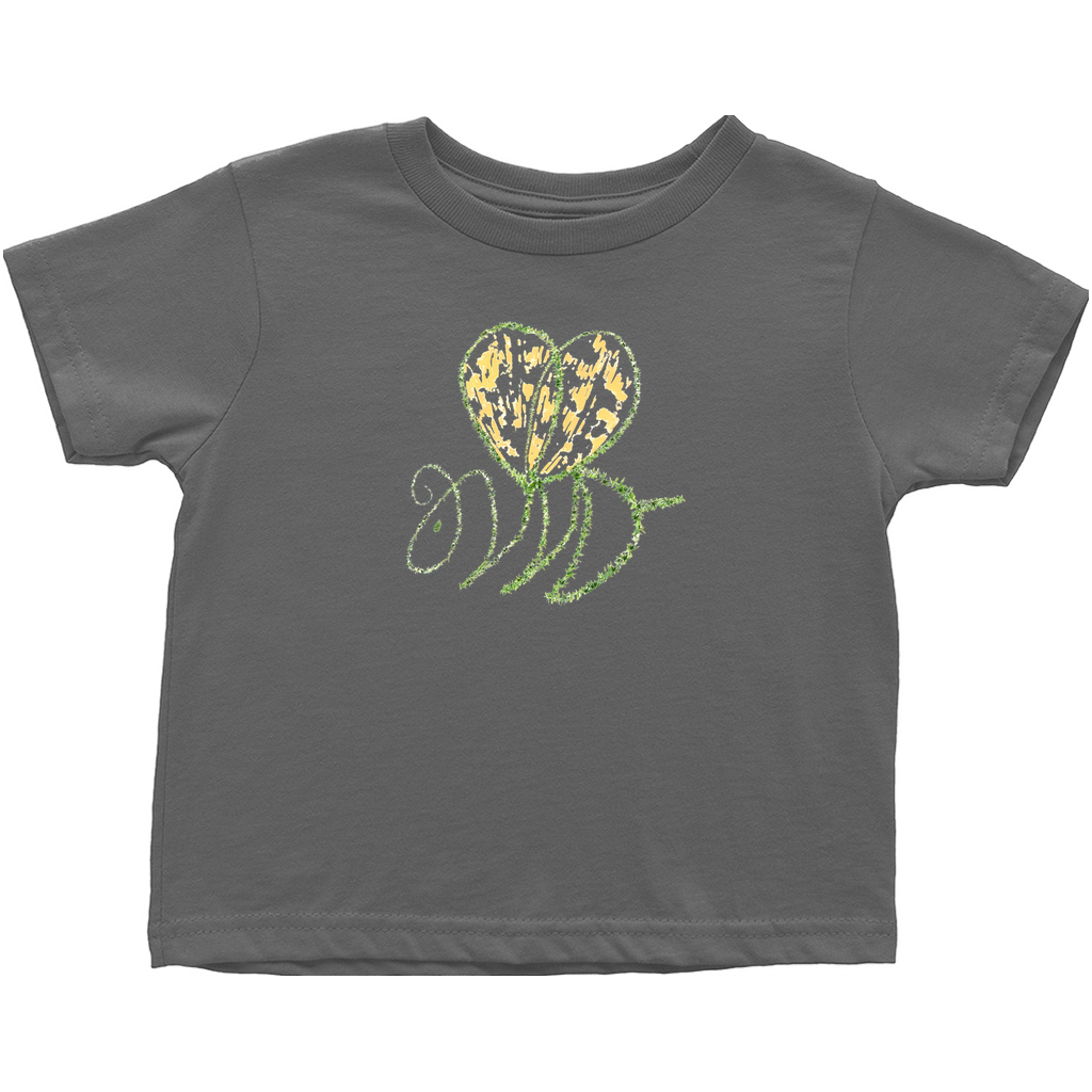 Leaf Bee Toddler T-Shirt Charcoal Baby & Toddler Tops apparel