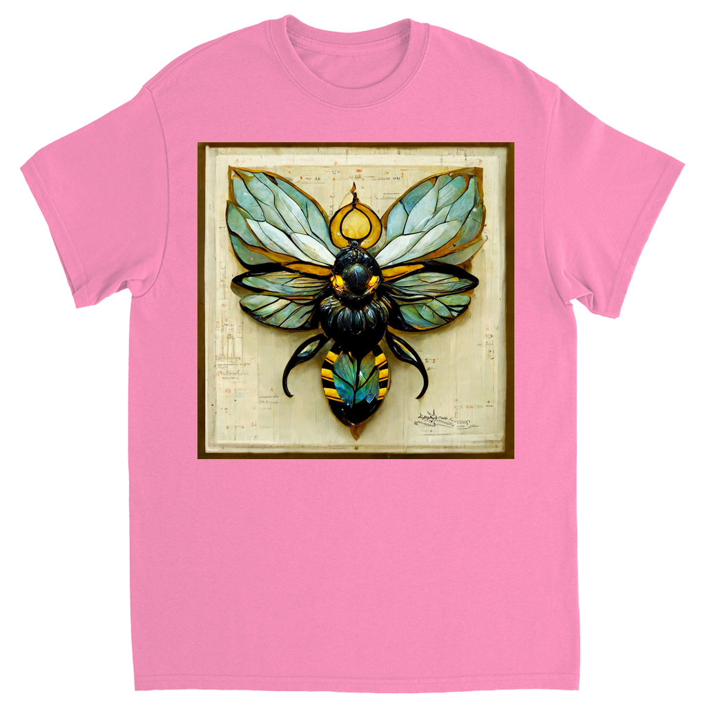 Paper Art Nouveau Bee Unisex Adult T-Shirt Azalea Shirts & Tops apparel Paper Art Nouveau Bee