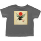 Vintage Japanese Bee with Sun Toddler T-Shirt Charcoal Baby & Toddler Tops apparel Vintage Japanese Bee with Sun