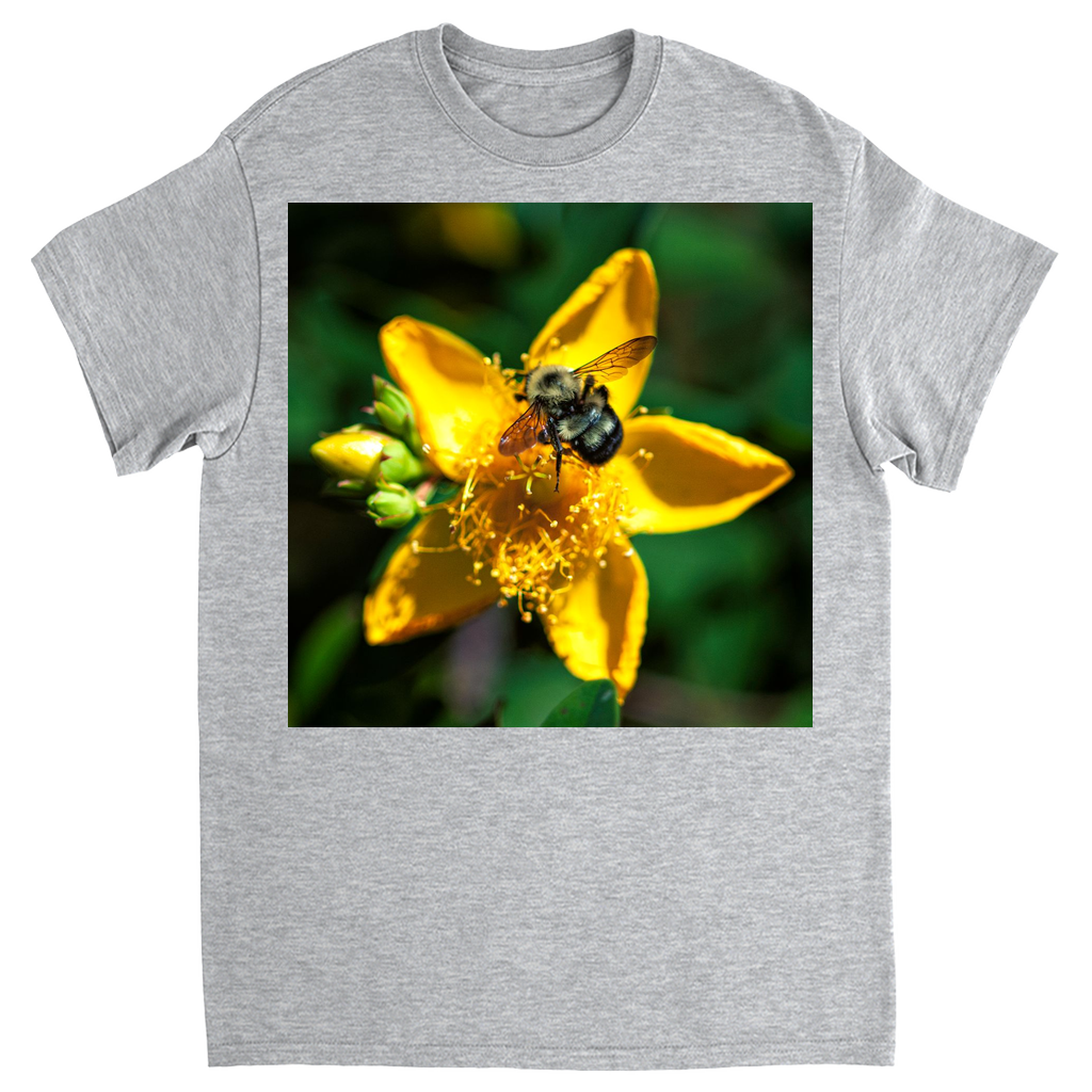 Sun Kissed Bee Unisex Adult T-Shirt Sport Grey Shirts & Tops apparel