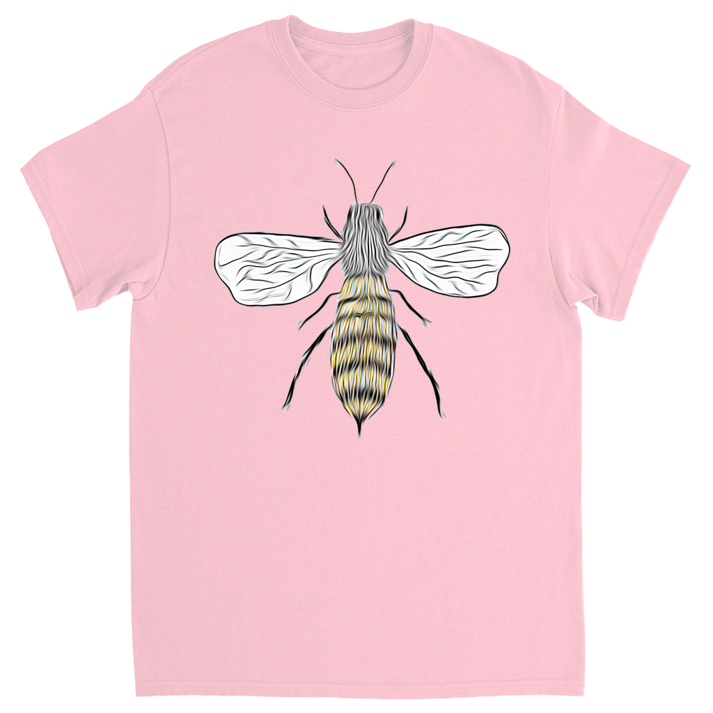 Furry Pet Bee Unisex Adult T-Shirt Light Pink Shirts & Tops apparel