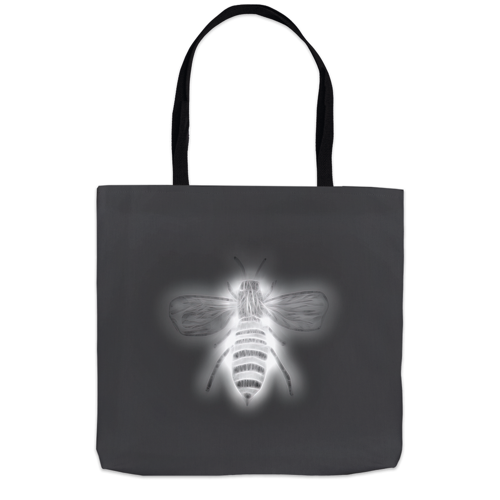 Negative Bee Tote Bag 18x18 inch Shopping Totes bee tote bag gift for bee lover original art tote bag zero waste bag