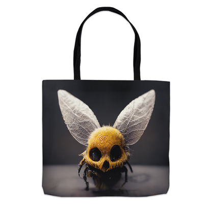 Zombie Bee Halloween Tote Bag 13x13 inch Shopping Totes bee tote bag gift for bee lover halloween original art tote bag totes zero waste bag
