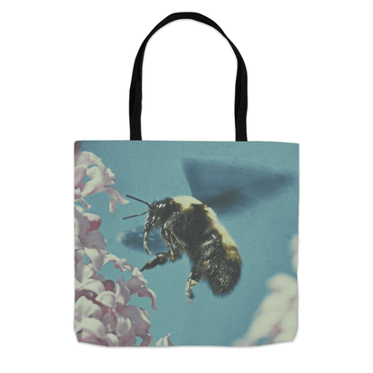 60's Bee Tote Bag 13x13 inch Shopping Totes bee tote bag gift for bee lover gifts original art tote bag totes zero waste bag