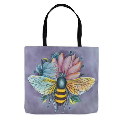 Pastel Dreams Bee Tote Bag 13x13 inch Shopping Totes bee tote bag gift for bee lover original art tote bag Pastel Dreams Bee totes zero waste bag