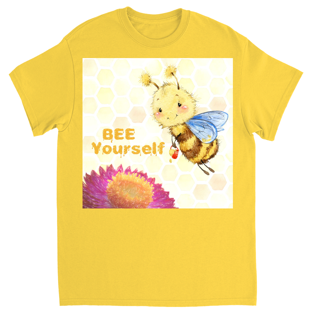 Pastel Bee Yourself Unisex Adult T-Shirt Daisy Shirts & Tops apparel