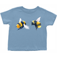 Friendly Flying Bees Toddler T-Shirt Light Blue Baby & Toddler Tops apparel