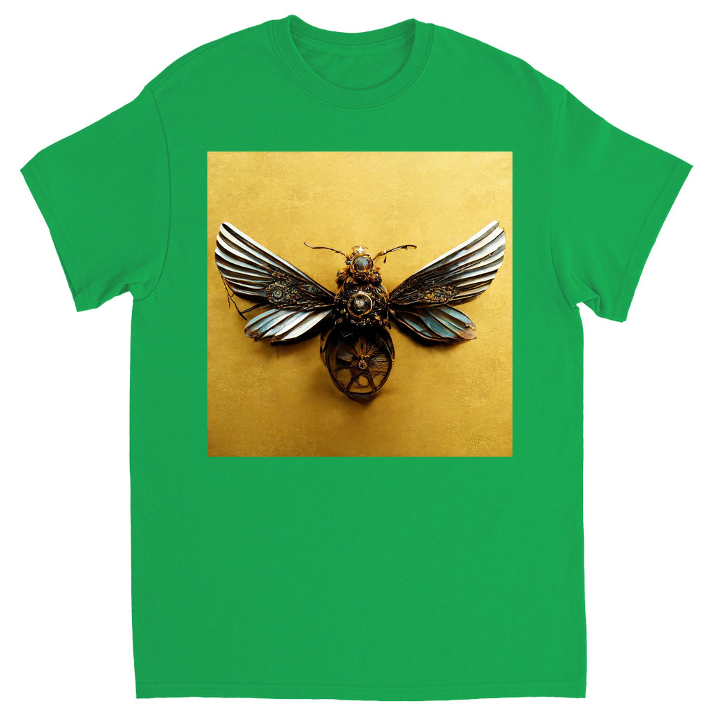 Vintage Metal Bee Unisex Adult T-Shirt Irish Green Shirts & Tops apparel Steampunk Jewelry Bee