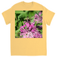 Bumble Bee on a Mound of Pink Flowers Unisex Adult T-Shirt Yellow Haze Shirts & Tops apparel