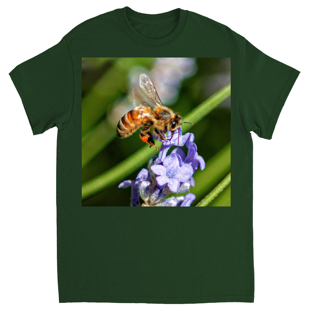 Delicate Job Bee Unisex Adult T-Shirt Forest Green Shirts & Tops apparel