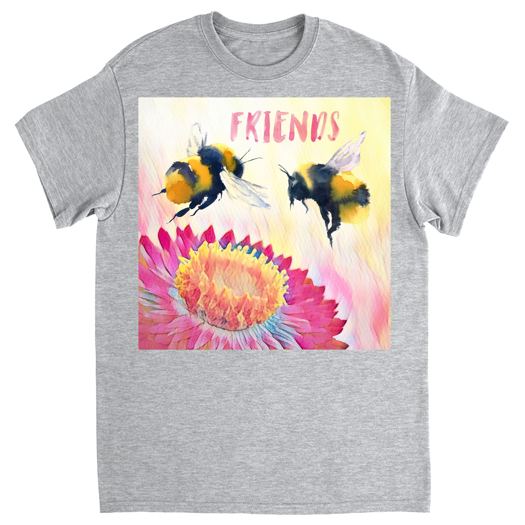 Cheerful Friends Unisex Adult T-Shirt Sport Grey Shirts & Tops apparel