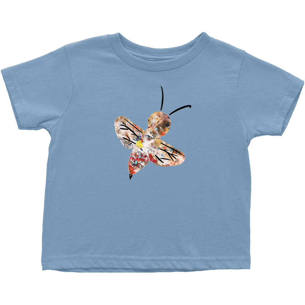 Abstract Crayon Bee Toddler T-Shirt Light Blue Baby & Toddler Tops apparel