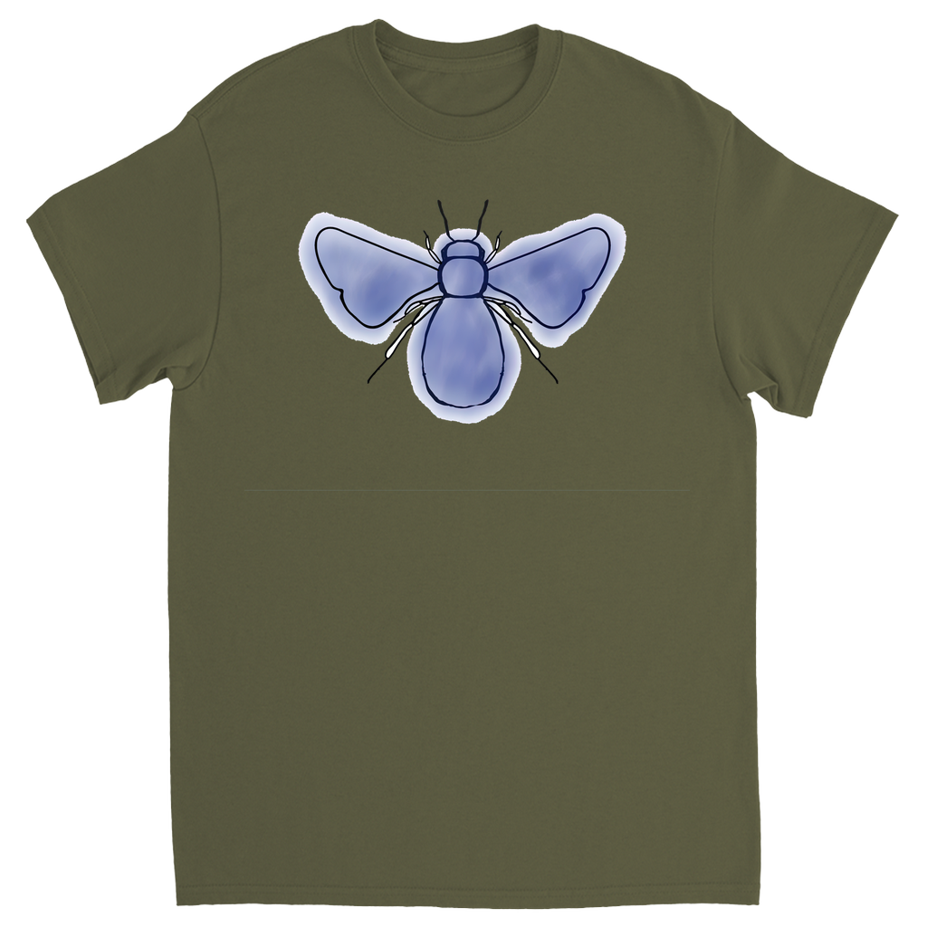 Blue Bee Unisex Adult T-Shirt Military Green Shirts & Tops apparel