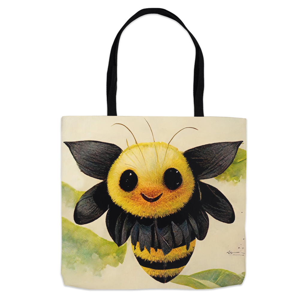 Smiling Paper Bee Tote Bag Shopping Totes bee tote bag gift for bee lover gifts original art tote bag Smiling Paper Bee totes zero waste bag