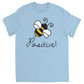 Bee Positive Unisex Adult T-Shirt Light Blue Shirts & Tops apparel