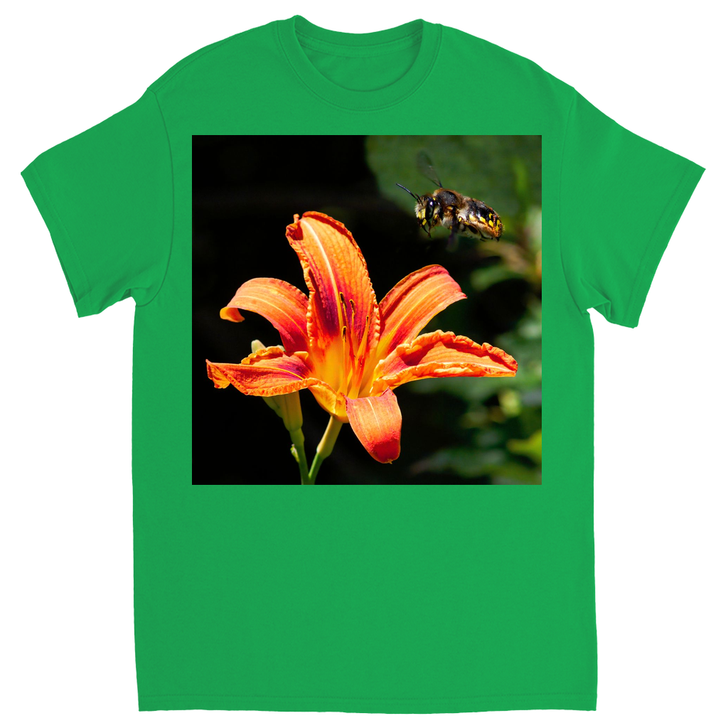 Orange Crush Bee Unisex Adult T-Shirt Irish Green Shirts & Tops apparel
