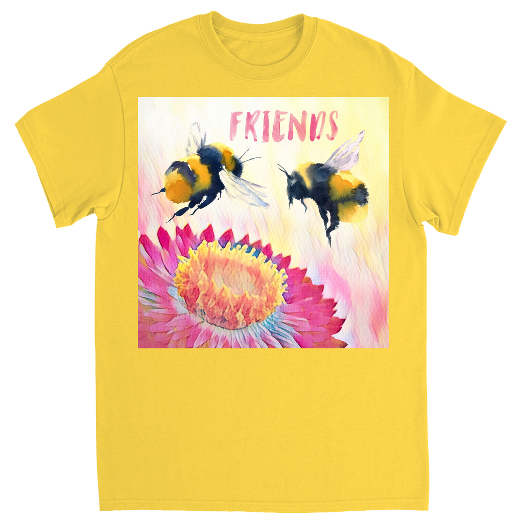 Cheerful Friends Unisex Adult T-Shirt Daisy Shirts & Tops apparel