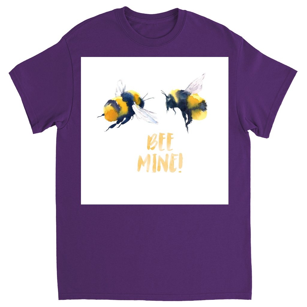 Rustic Bee Mine Unisex Adult T-Shirt Purple Shirts & Tops