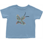 Abstract Twirly Blue Bee Toddler T-Shirt Light Blue Baby & Toddler Tops apparel